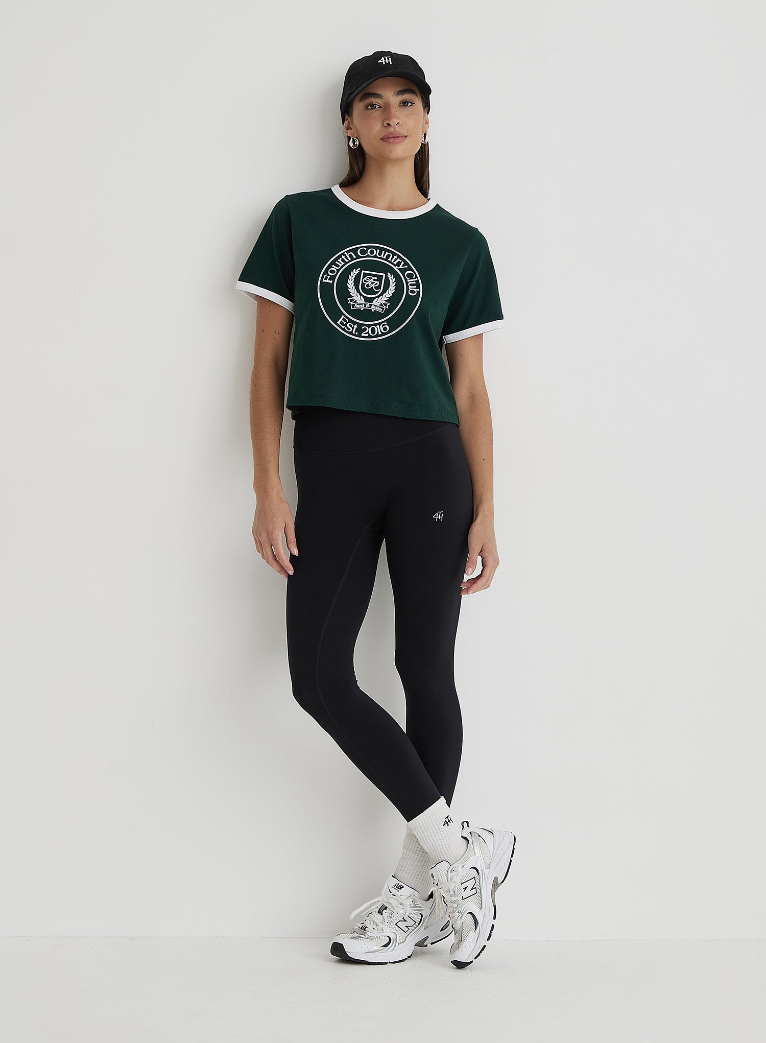 Green Fourth Country Club Cropped T-Shirt
